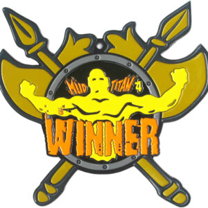 manufactures wholesale zinc alloy metal big medals sports running marathon competition custom mud titan medal