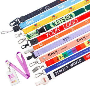 custom printed with logo sublimation polyester lanyard badge reel hot sale retractable lanyard for id